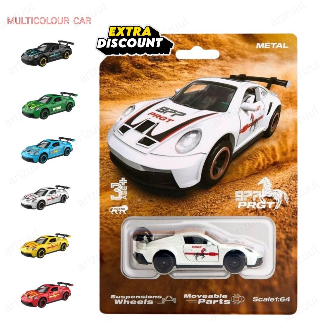 arizuul Porsche GT3 RS Alloy Replica Car Model 1:64 Scale-picture-8