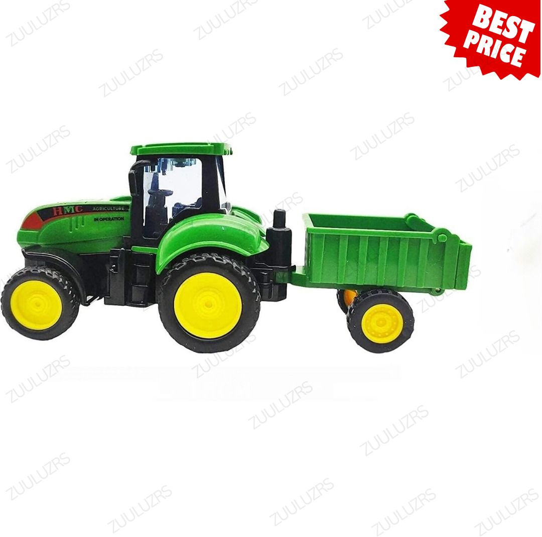 zuuluzrs Farmer Tractor Toy with Trolley for Kids-picture-36