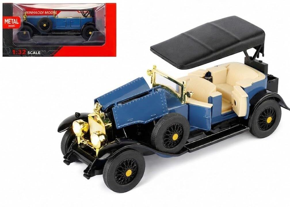 fraimingo Vintage Classic Die-Cast Car with Pull Back Action Light & Sound Openable Doors-picture-16