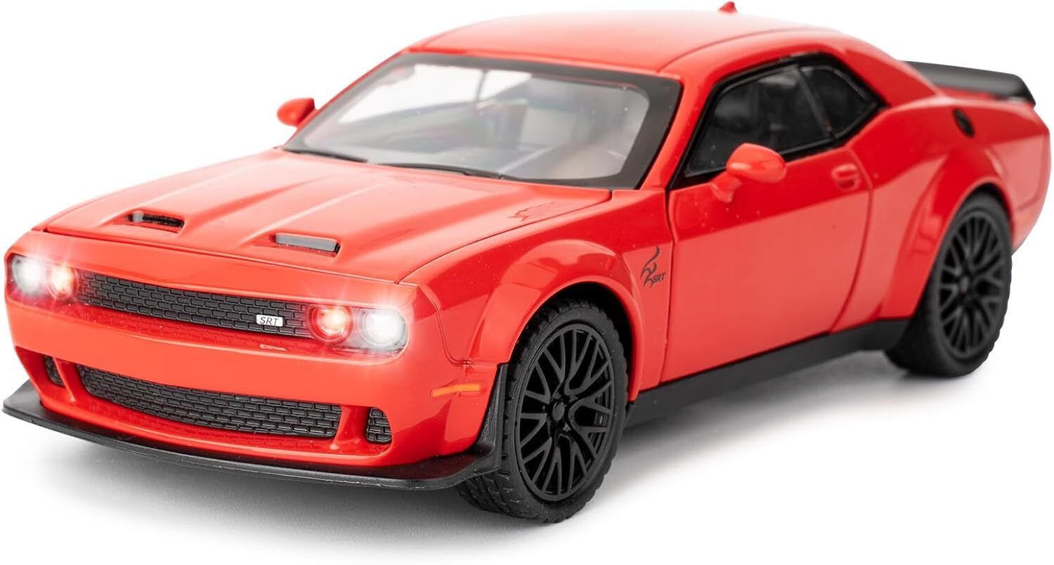 1: 32 Scale Dodge Challenger Hellcat Toy Model Car for Kids Diecast Model Car-image-9