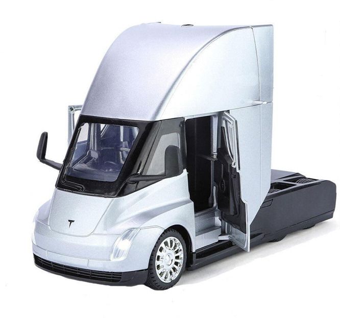 Tesla Toy Truck Semi Truck Head Toy Car With Pullback Function-image-33