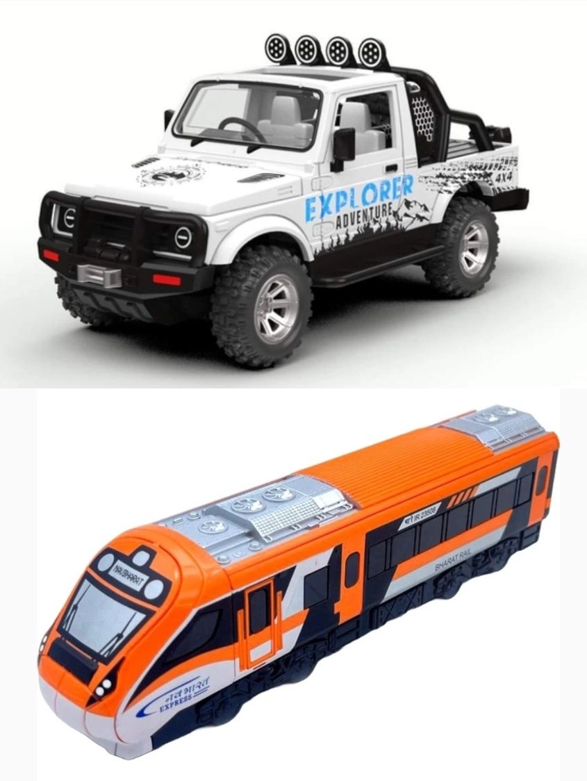 viaan world New Trending Combo Pack of Gpsy & Vande Bharat Train Toy for kids-picture-36