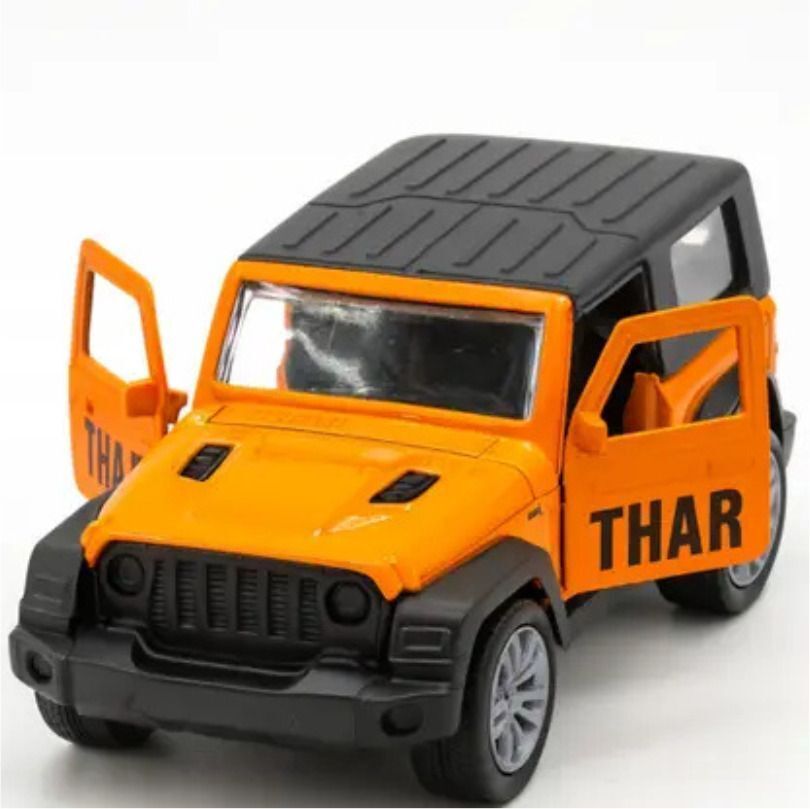 houseofcommon Thar 1:36 Alloy Diecast Jeep Toy with Openable Doors & Push Back Action - Kids-picture-35