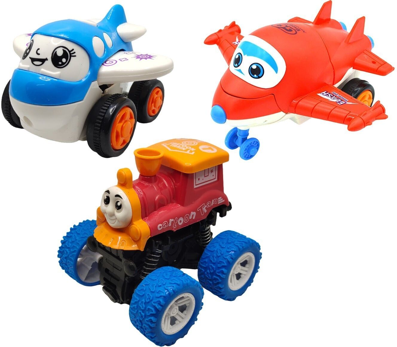 sve Unbreakable Four-Wheel Drive Friction Powered Diecast Toy Set-D58-picture-29
