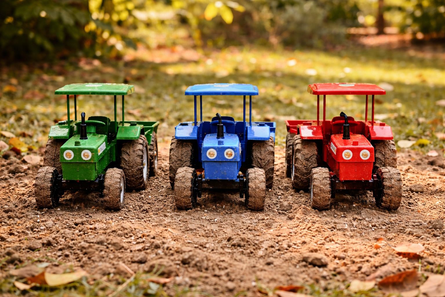 craftedroots Tractor With Trolley , Tractor Toy-picture-11