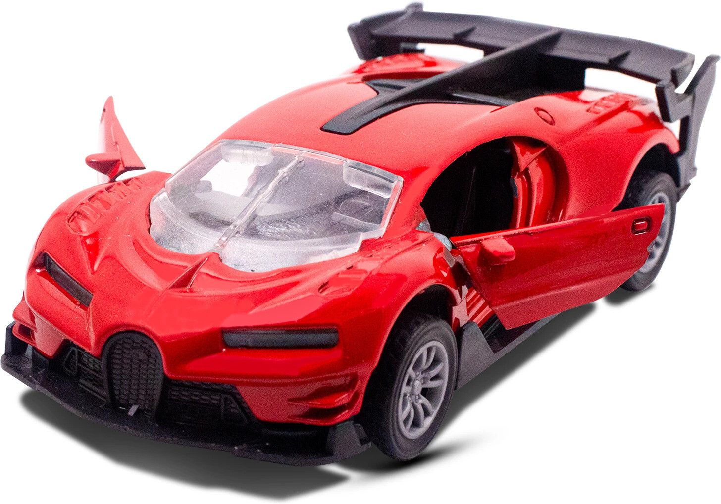 Bugatti Die Cast Metal Car Toy Scale Model with Opening Doors Pull Back Cars Toy-image-24