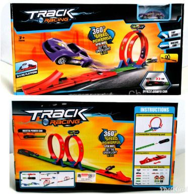 Track with Car(IND*30421) Toy Set for Kids-image-2