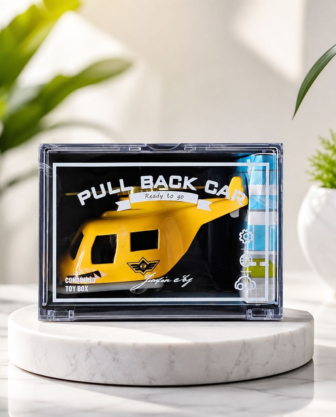 New Die Cast Pull Back Helicopter Mini Toy-image-4
