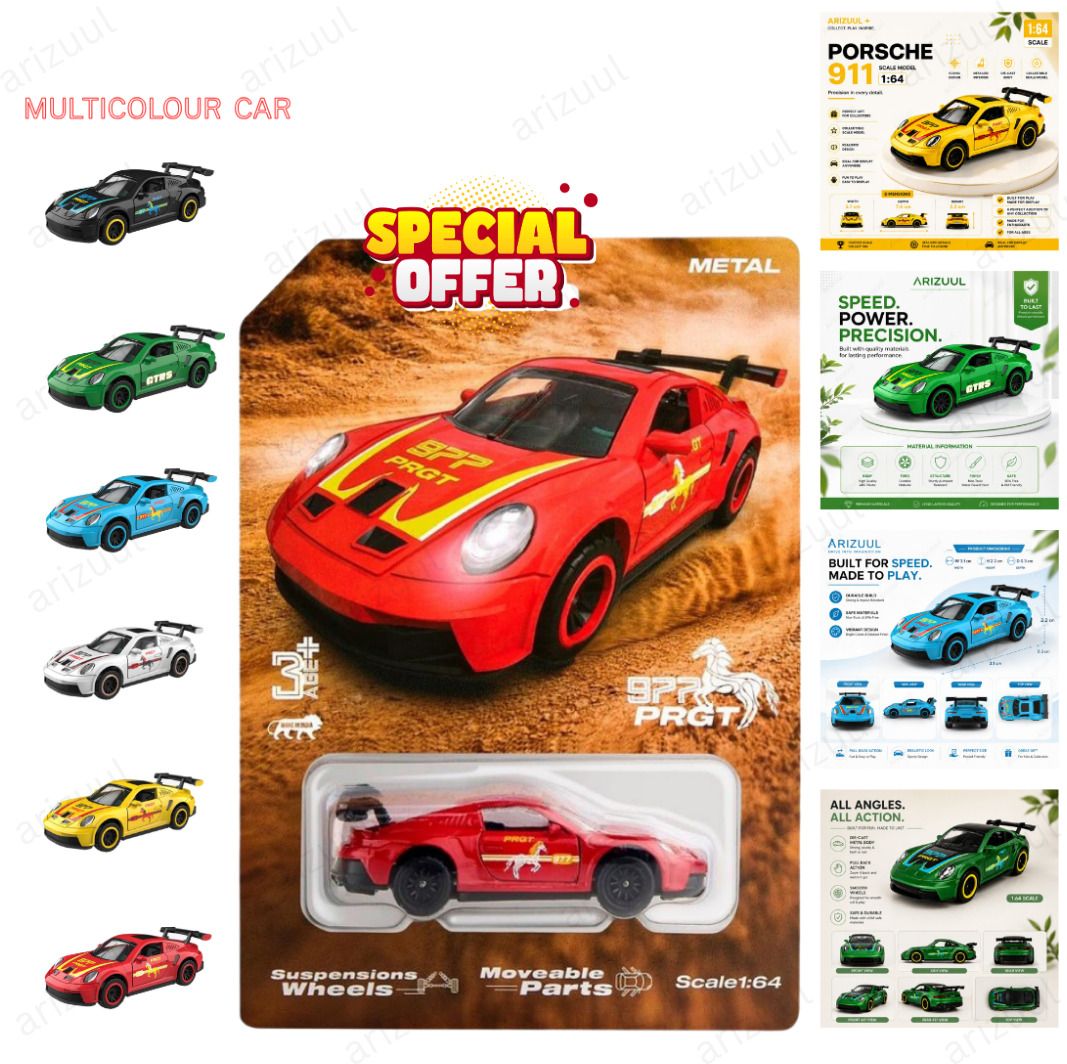 arizuul Porsche GT3 RS Alloy Racing Toy Car for Collectors-picture-38