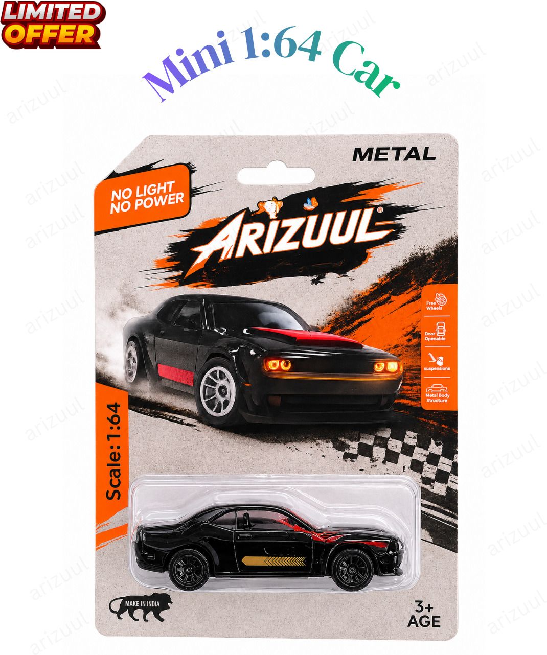 arizuul DC SRT Hellcat Premium Racing Model Car for Kids and Hobby Lovers-picture-47