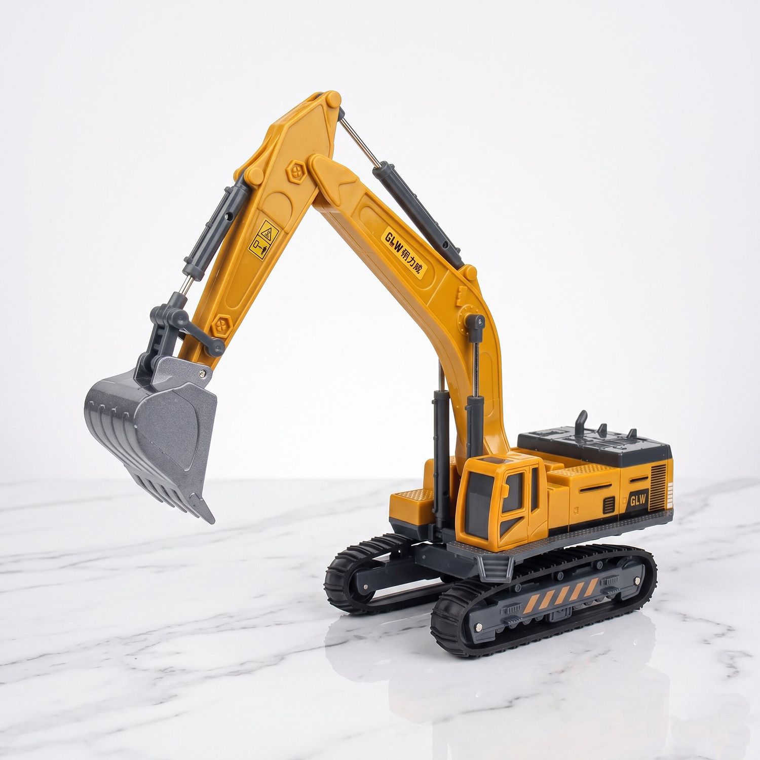 dezicon Toy Construction Excavator Bulldozer Long Crane Model Toy for 3 Years-picture-11
