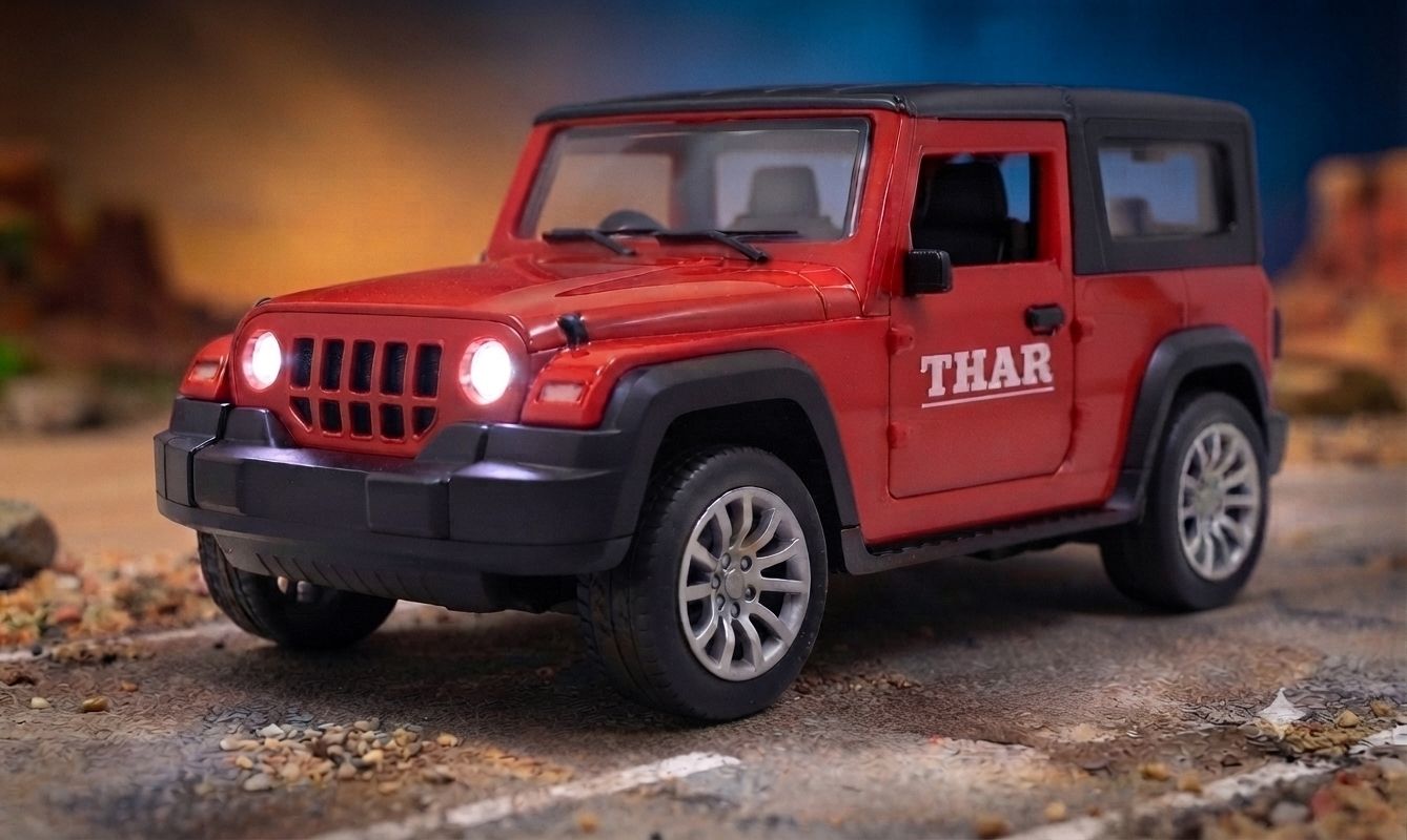 born2learn Metal diecast thar car toy with light sound, pullback, and openable doors-picture-21