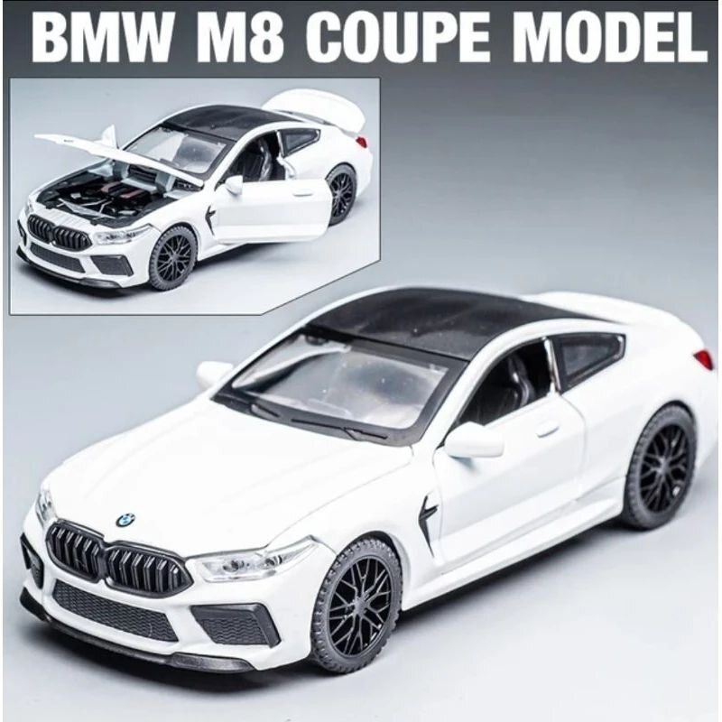 fraimingo 1:32 BMW M8 Alloy Model Car Toy with Opening Doors Hood Trunk Light & Sound-picture-21