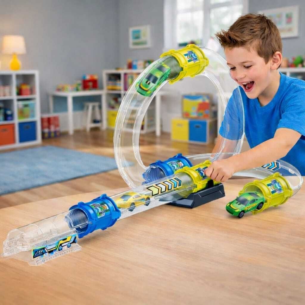 intelligent Pipe Racing Track is a (IND*8285)multicolour play set-picture-17