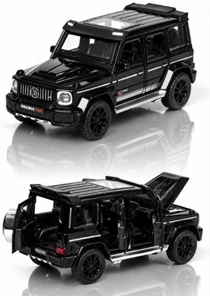 niyamat Die Cast Adventure SUV Toy Car with Opening Doors Black 1:32 Scale-picture-1