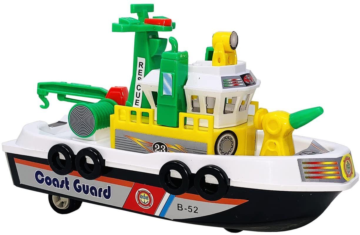 City Harbour Boat Toy Plastic Pull Back Vehicle-image-40
