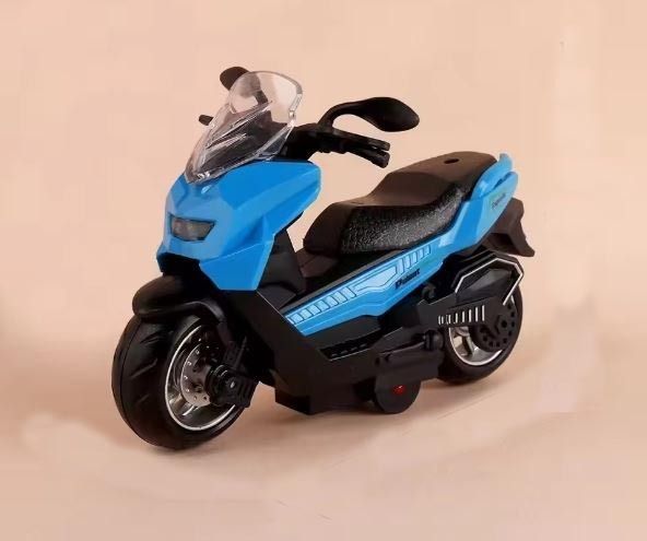 plus shine Simulated Motorcycle Model Inertia Scooter Toy Decoration Police MotorBike Toy-picture-10