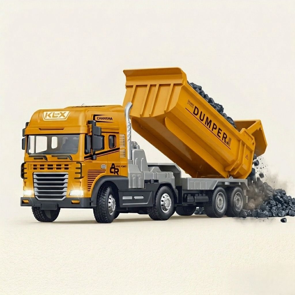 fraimingo Kids Dumper Truck Toy with Realistic Construction Design and Push Wheels-picture-30