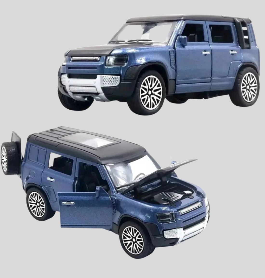 Land Rover Defender 1:36 Diecast Toy Car - Pull Back Openable Doors & Bonnet-image-47