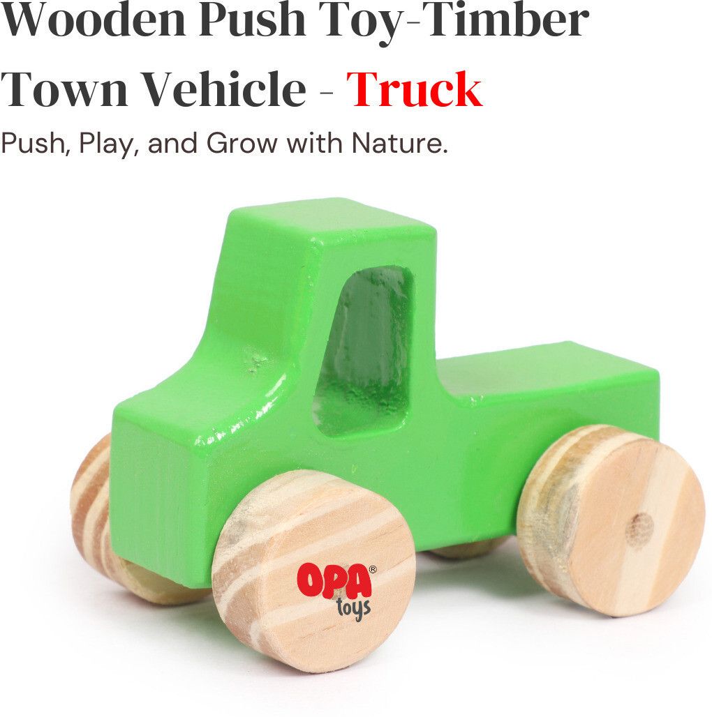 Premium Wooden Push & Pull Toy Timber Town Vehicle Truck-image-43