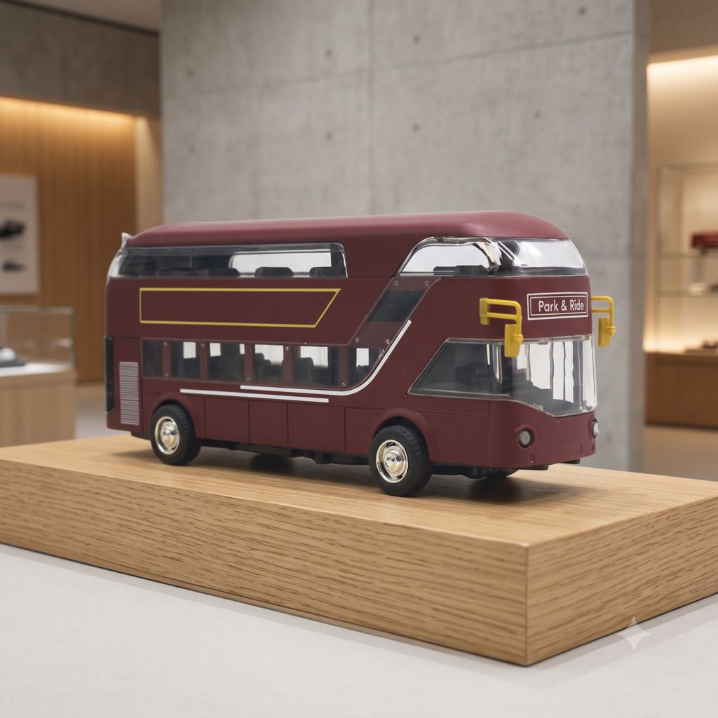 Double Decker Toy Bus Kids Light Sound Pullback School | DX1L5-image-3