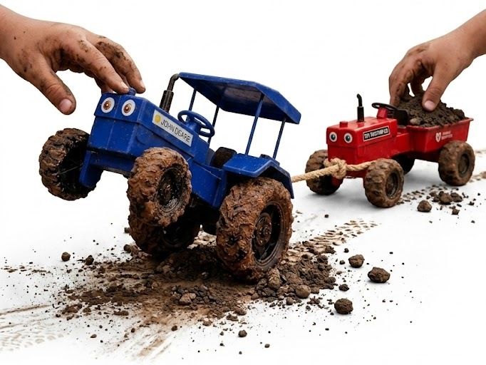 craftedroots Plastic Farming Tractor Trolley | Educational Toy for Kids-picture-11