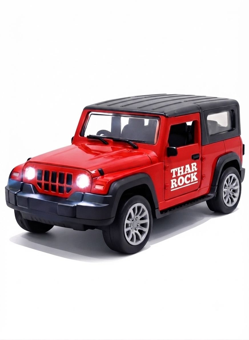 Metal mahindra Thar Rock die cast Toy Car 1:32 for 3+ yrs-image-8