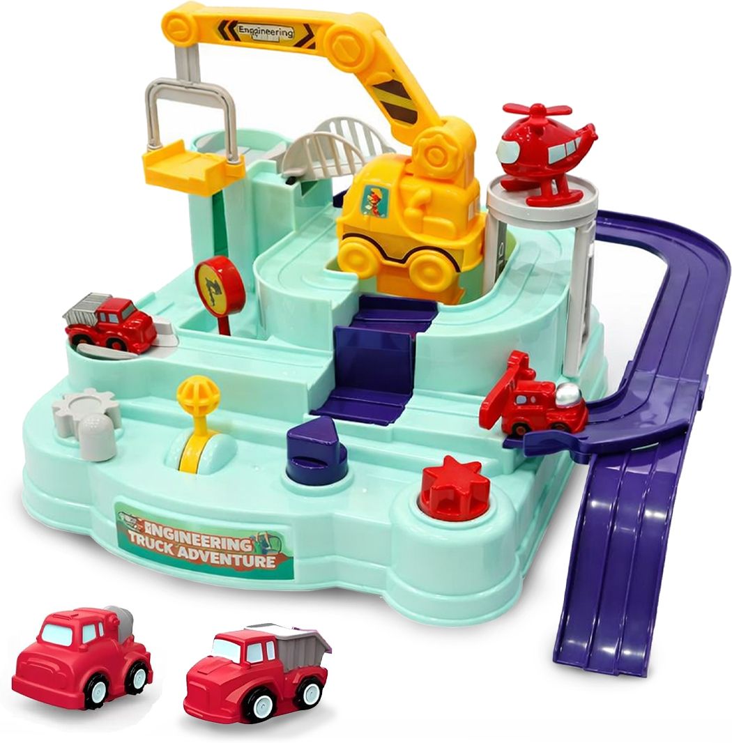wembley Engineering Truck Adventure DIY Construction Playset with Inertia Vehicles-picture-46