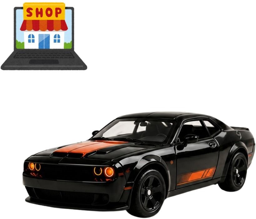Dodgee SRT Die-Cast Metal Car Model – Mini Sports Car for Collectors-image-41