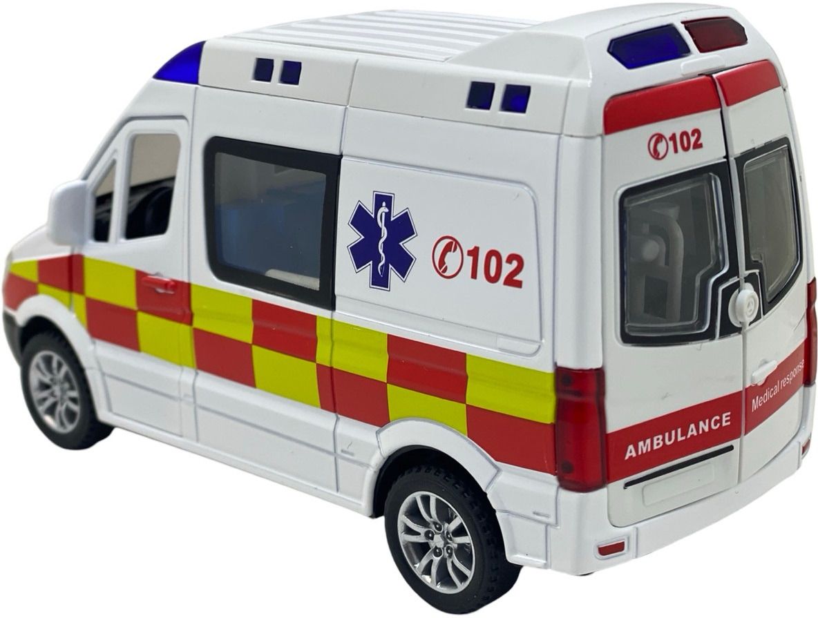 zuuluzrs 1:32 Scale Mercedes Sprinter Car Ambulance Toy Model-picture-34
