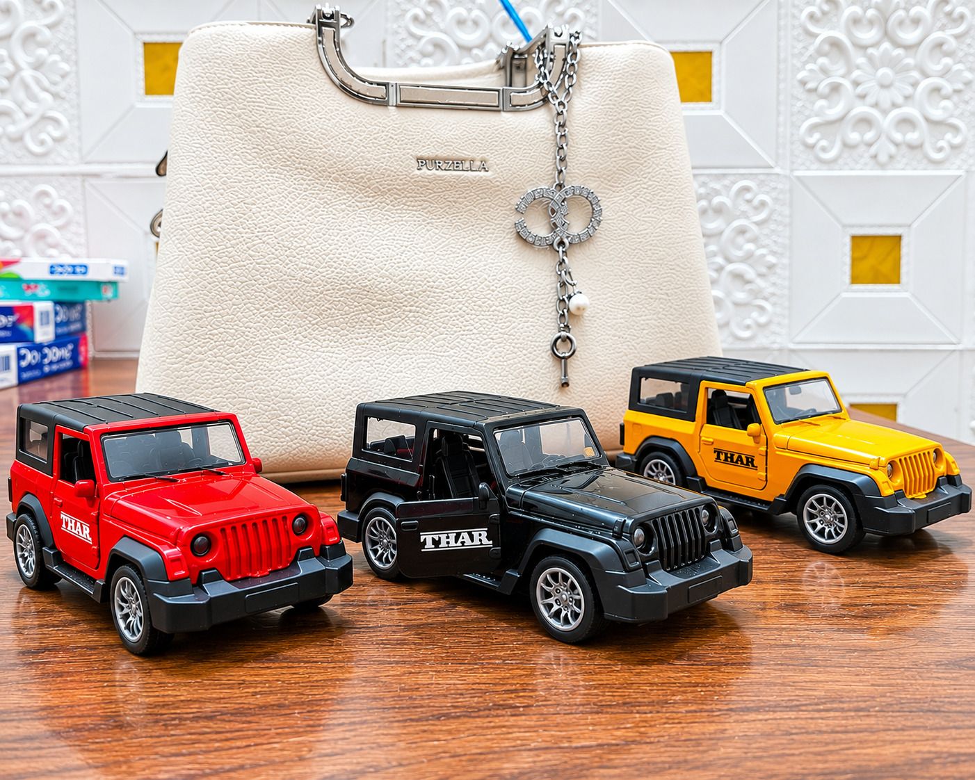 Thar caR -Metal Pull Back |4x4 Jeep Toy with Light & Music | Diecast Car-image-8