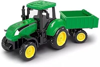 countrylink Farm Tractor Toy with Detachable Trolley – Agricultural Vehicle for Kids-picture-1