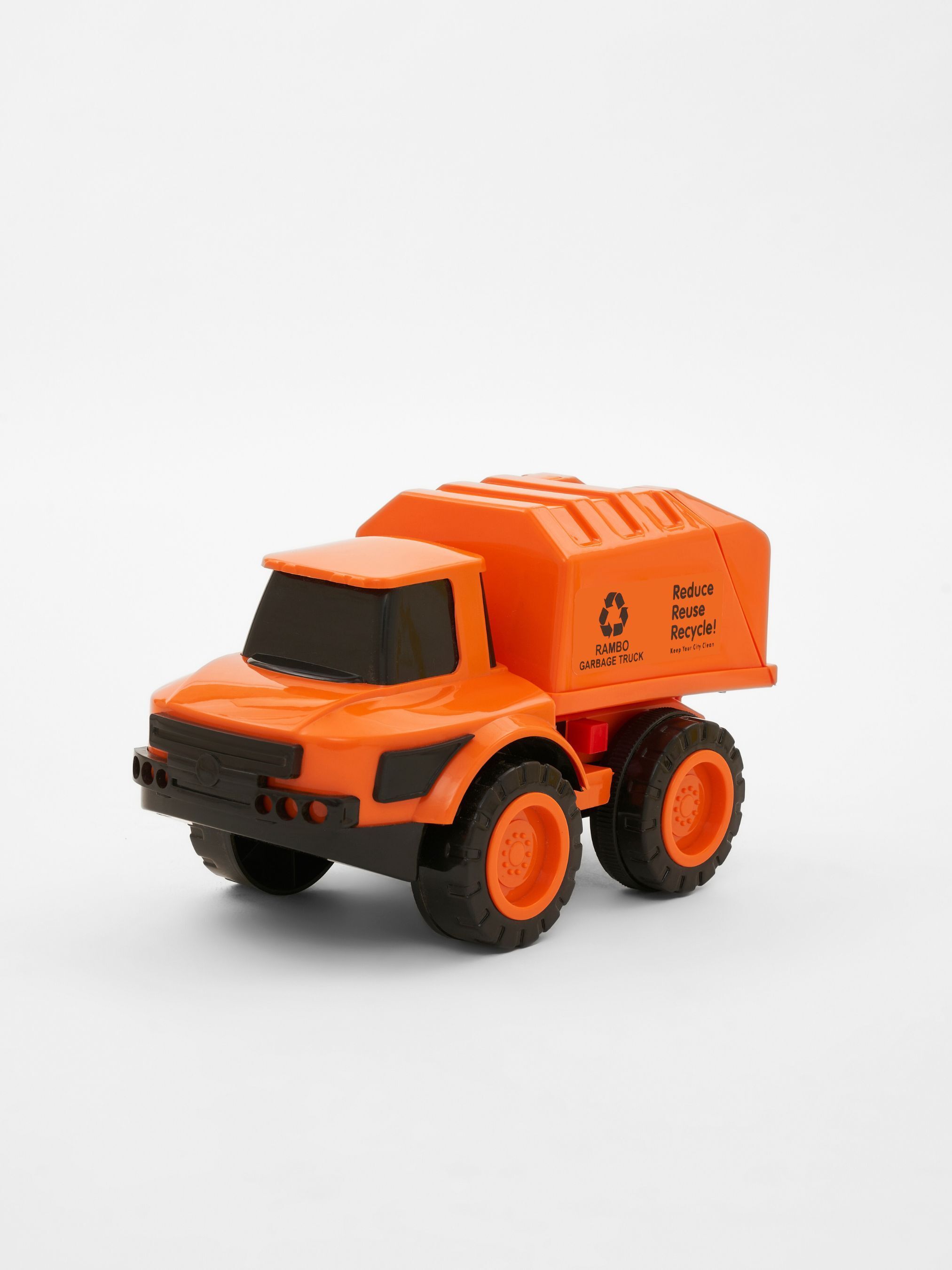 Rambo Garbage Truck Toy with Push and Go Action for Kids Construction Play-image-7