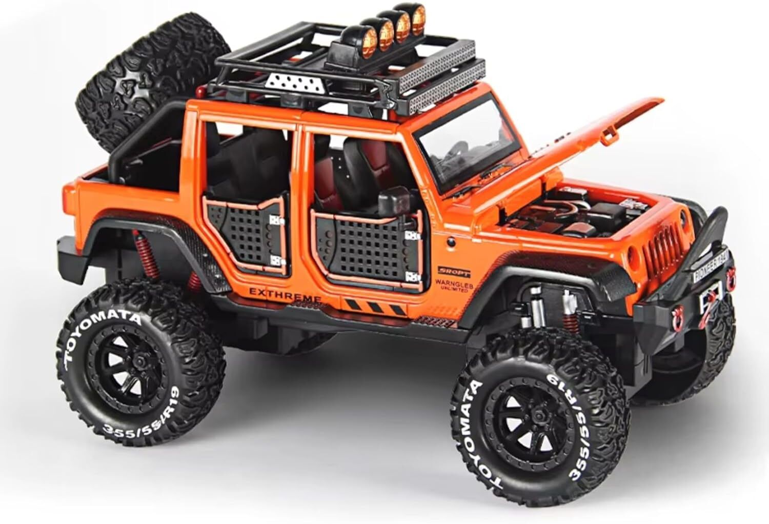 star impex Jeep Wrangler Rubicon Alloy Pickup 1:24 Scale Model Car Exclusive Alloy Metal-picture-20