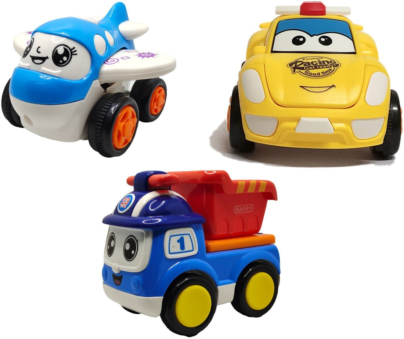 sve Unbreakable Four-Wheel Drive Friction Powered Diecast Toy Set-D37 image 1