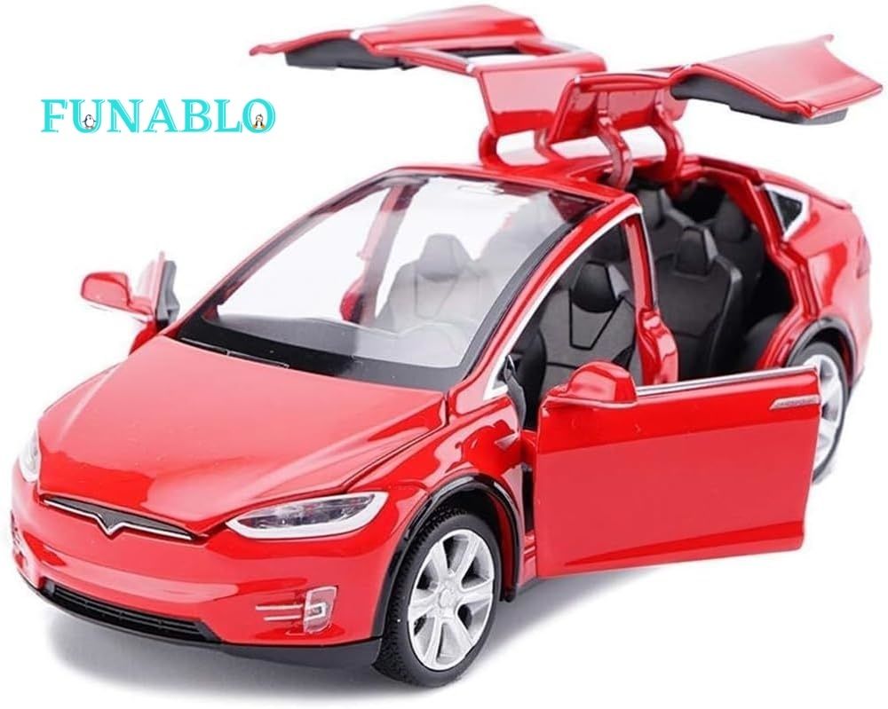 Car Model X 1:32 Scale Alloy diecast Pull Back Electronic Toys with Lights-image-7