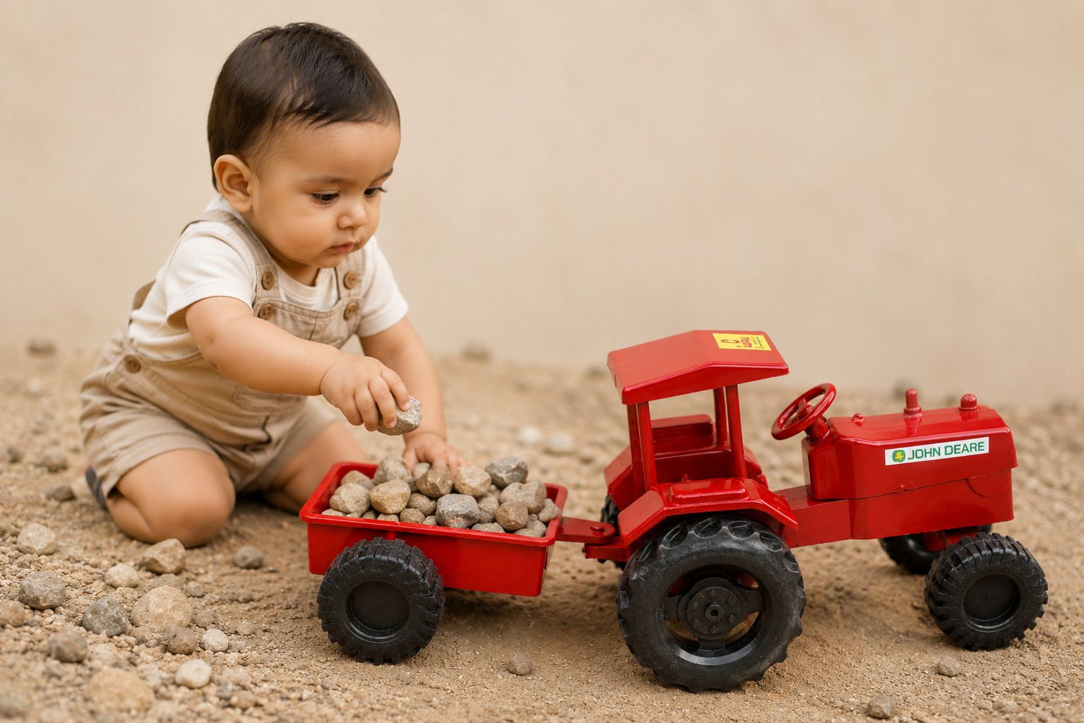 craftedroots Heavy Duty Plastic Tractor with Trolley for Kids | Farm Toy-picture-30
