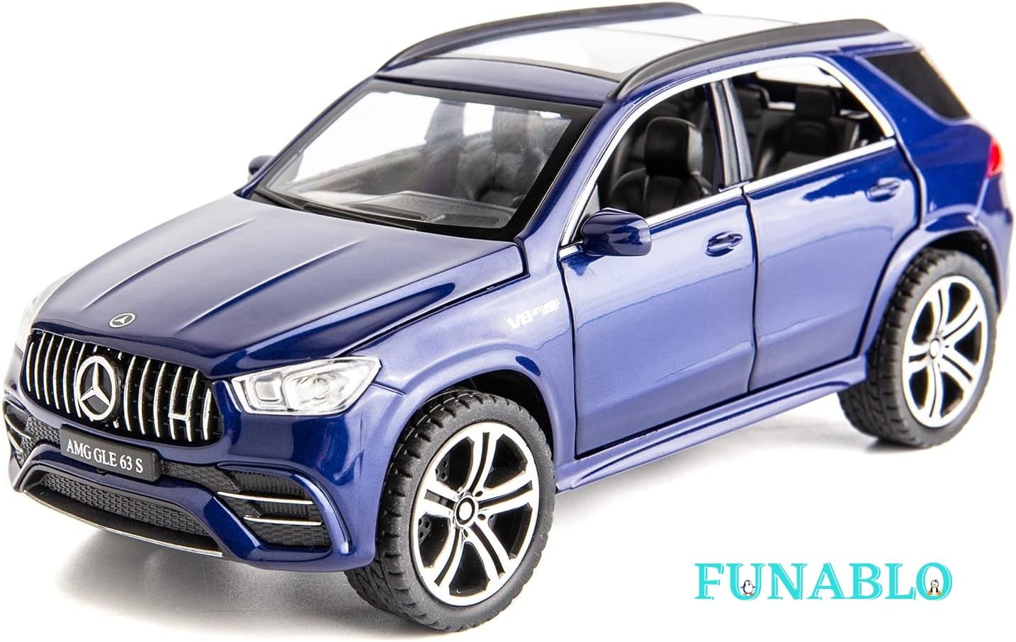 Diecast Car Model Benz AMG GLE 63S 1/32 Pull Back Zinc Alloy Toy Vehicle-image-23