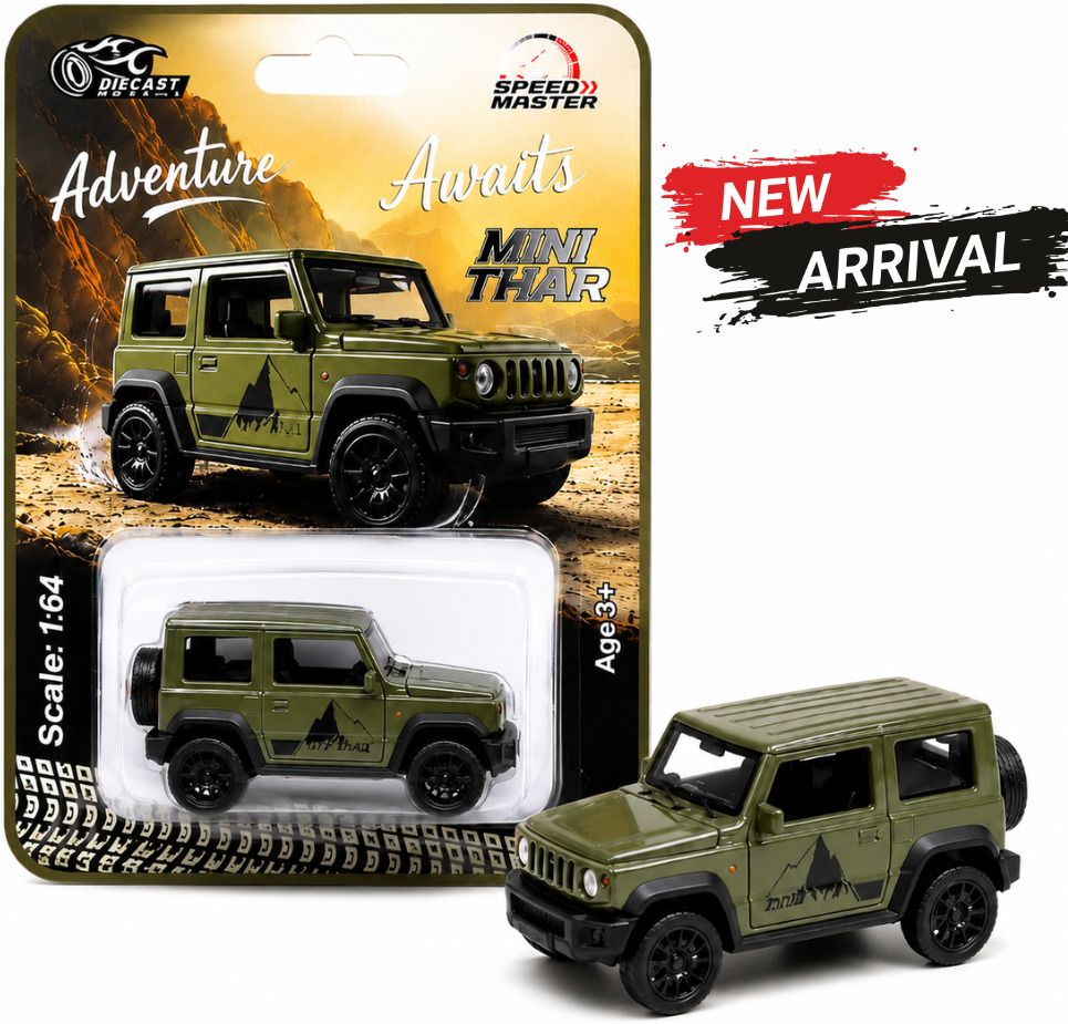 Premium Die-Cast Mini Adventure SUV Toy Car 1:64 Scale Olive Green-image-20