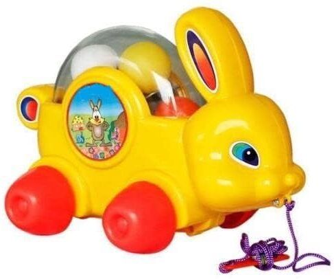 Baby Bunny Rabbit Pull Along Toddler Toy for Kids Go Crawling Age 1 Year