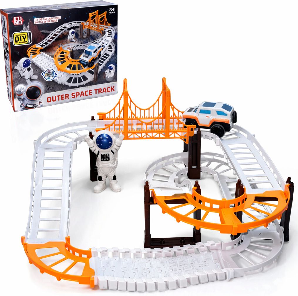 Battery Operated Space Toy Train Set for Kids | Track Toy