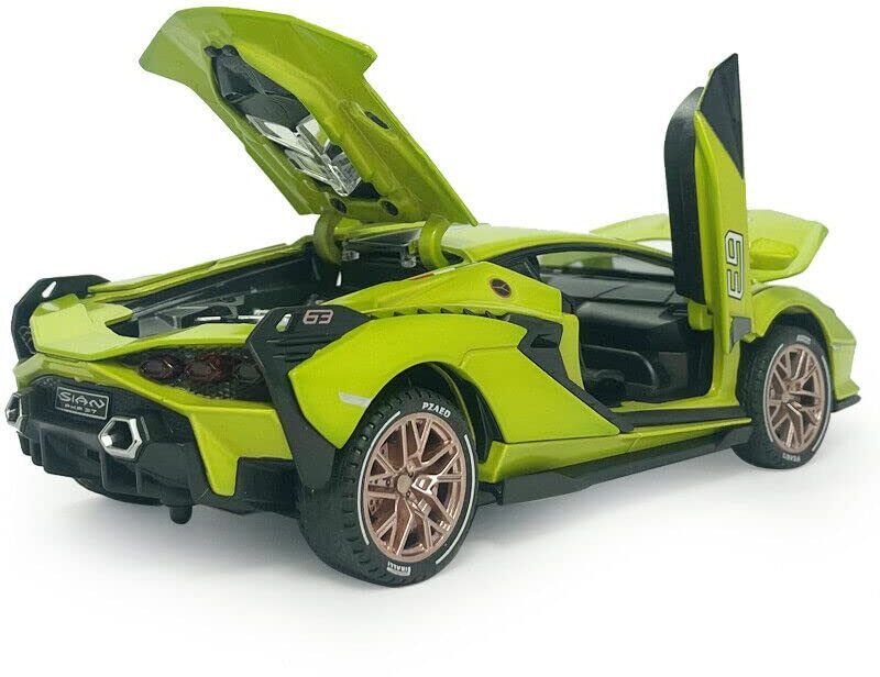 Diecast Lambo Sian Toy Car Scale Model,Pull Back Vehicles Alloy Supercar-image-34