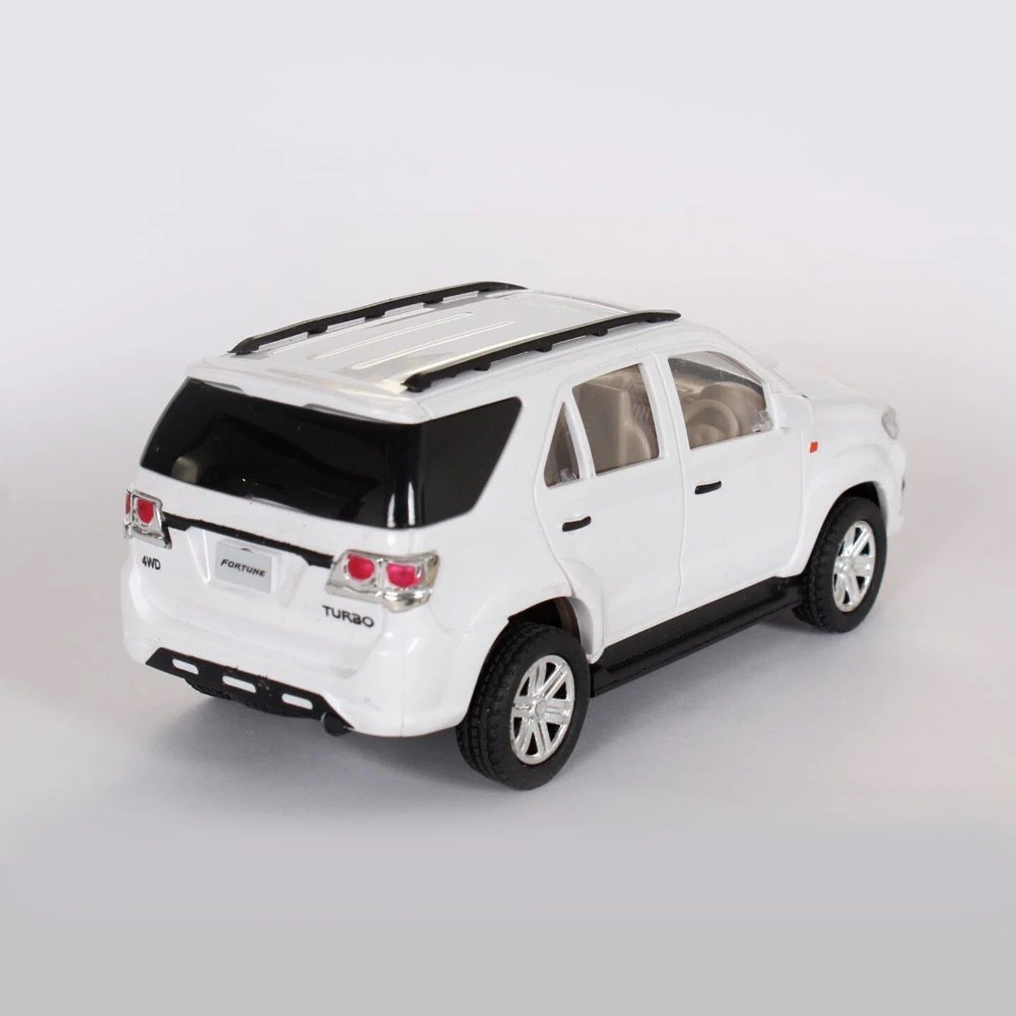 White Fortuner Die-Cast Pull Back Toys-image-27