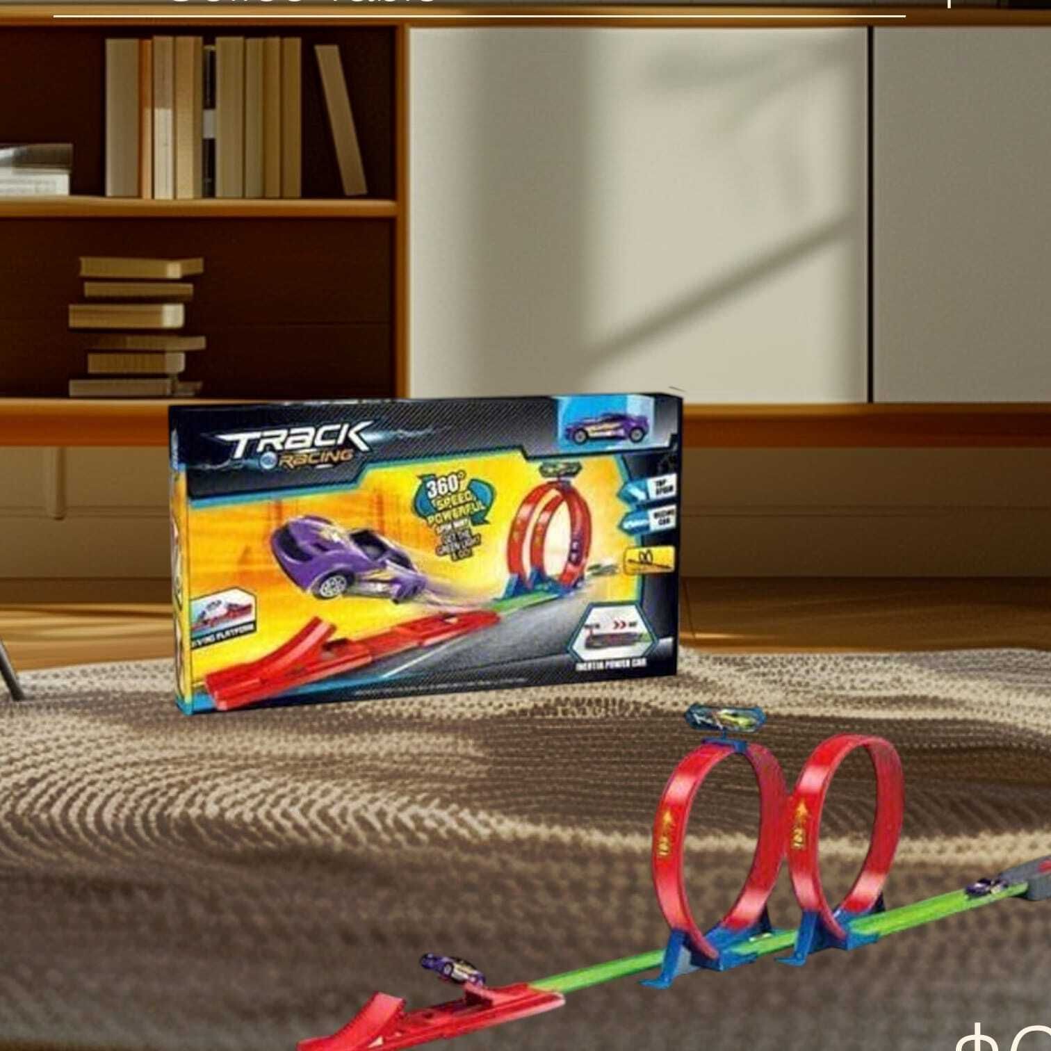 Track with Car(IND*321) Toy Set for Kids-image-3