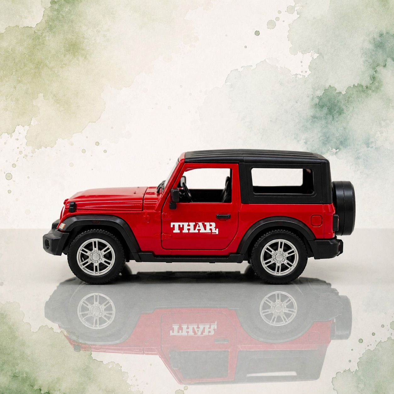 Mahindra Thar Toy Car RED COLOR |Mini Model jeep|Kids Toy-image-35