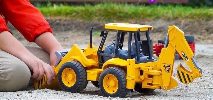 plus shine Pull Back Action Bulldozer Toy for Kids 2 in 1 JCB Dumper Indoor Games Toy-picture-36