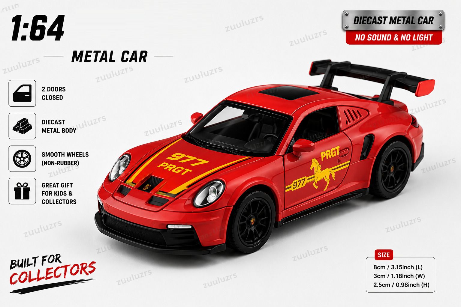 1:64 Porsche Metal Car-image-19