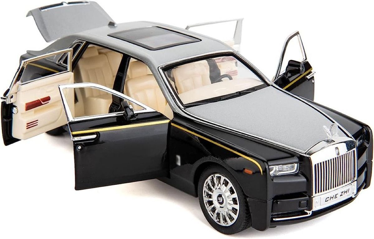 1:24 Scale Die-cast Metal Car Die-cast Model Phantom silver SV-image-13