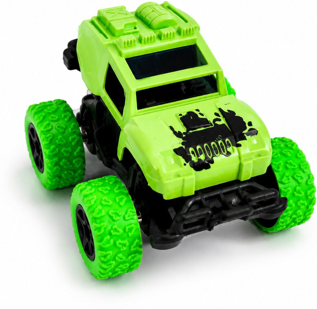 Monster Truck Toy Car for Kids with Big Wheels Friction Powered Off Road Vehicle-image-17