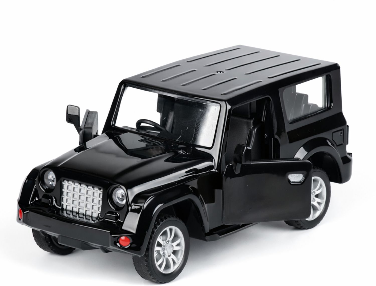 Off Roader Adventure Toy Car Pull back with Open Doors Tha Black for Kids-image-3